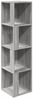 vidaXL Eckregal Grau Sonoma 33x33x132 cm Holzwerkstoff 816024 Bild 2