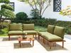 Lounge Set mit Tisch FRASCATI Zertifiziertes Akazienholz Olivgrün Bild 3