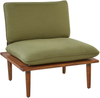 Lounge Set mit Tisch FRASCATI Zertifiziertes Akazienholz Olivgrün Bild 4