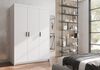 AX LIVING Storicos 3T 3 türig Kleiderschrank Weiß 133cm Breite, modern Bild 2