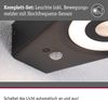 LED Außenwandleuchte Silma Dämmerungsgesteuerter Bewegungsmelder (IR) IP44 65x186mm 3000K 5,5W / 0,7W 600lm / 0lm 230V Anthrazit Aluminium Bild 3