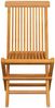 vidaXL Gartenstühle mit Grauen Kissen 6 Stk. Massivholz Teak 3065606 Bild 5