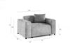 Sessel Designersessel MEGAN in Stoff Poso Cappuccino Bild 2