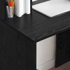 vidaXL Schreibtisch mit Regal Schwarz Eichen-Optik 91 x 50 x 149 cm 869259 Bild 4