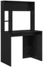 vidaXL Schreibtisch mit Regal Schwarz Eichen-Optik 91 x 50 x 149 cm 869259 Bild 2