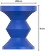 Vente-unique - ZOLIMI Beistelltisch Metall Blau - B 35,5 cm x H 46 cm x L 35,5 cm Bild 3
