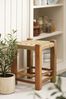 Ib Laursen - Hocker Holz Jute Geflochten H46cm Holzhocker Schemel Unika 23074-00 Bild 3