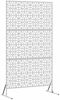 vidaXL Sichtschutz Grau 100 x 50 x 180 cm Stahl 868575 Bild 2
