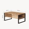 Couchtisch Laukaa 100x60x45 cm Eicheoptik rustikal [en. casa] Bild 3