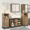 vidaXL Badezimmermöbel-Set mit Regal 4 pcs Artisan-Eiche Holzwerkstoff 3402355 Bild 4