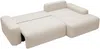 Vente-unique - DAVISO Sofa Stoff Beige - B 162 cm x H 87 cm x L 264 cm Bild 5