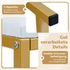 Schminkhocker kleiner Make-up-Stuhl mit weicher gepolsterter Sitzfläche und modernen goldfarbenen Metallbeinen Weiß Bild 3