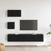 vidaXL TV-Schrankset 3 pcs Schwarz Eichen-Optik Holzwerkstoff 3393139 Bild 4