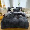 KEAYOO Bettwäsche SD, Polyester, 2 teilig, Teddy Plüsch im Wende-Design Winterbettwäsche Bild 4