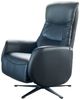 KAWOLA Sessel SARI Relaxsessel drehbar Leder schwarz 108 x 89 x 77 cm Bild 3