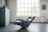 KAWOLA Sessel SARI Relaxsessel drehbar Leder schwarz 108 x 89 x 77 cm Bild 4