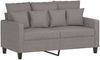 vidaXL 2-tlg. Sofagarnitur mit Kissen Taupe Stoff 3201655 Bild 3