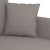vidaXL 2-tlg. Sofagarnitur mit Kissen Taupe Stoff 3201655 Bild 5