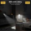QUBEBU LED Steckdosenleuchte Nachtlicht Steckdose mit Bewegungsmelder, 4in1 Taschenlampe Aufladbar, Wiederaufladbar(270° drehbarer Stecker), LED fest integriert, 3 Modi (EIN/AUTO/AUS), Flurlampe, Nachtlampe, Campingleuchte, Taschenlampen Wandleuchte Mu... Bild 3
