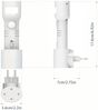 QUBEBU LED Steckdosenleuchte Nachtlicht Steckdose mit Bewegungsmelder, 4in1 Taschenlampe Aufladbar, Wiederaufladbar(270° drehbarer Stecker), LED fest integriert, 3 Modi (EIN/AUTO/AUS), Flurlampe, Nachtlampe, Campingleuchte, Taschenlampen Wandleuchte Mu... Bild 2