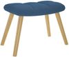 vidaXL Relaxsessel mit Hocker Blau Stoff 4016786 Bild 5