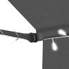 Einziehbare Markise, Sonnenmarkise Handbetrieben mit LED 200 cm Anthrazit Bild 5