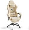 Ferghana Gaming-Stuhl Racing PC Stuhl Verstellbar mit Kopf-,Lendenkissen, Fußstütze (Rückenlehne 90°-125), Ergonomisch, atmungsaktiv Gaming Chair Bild 5