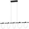 Eglo 900563 Hängeleuchte CARANACOA Stahl schwarz, Kunststoff weiss LED 5X7W 3000K L:117cm B:23cm H:110cm Bild 4