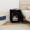 Nachttische 2 Stk. Schwarz 40 x 34 x 55 cm Massivholz Kiefer [818314] Bild 3