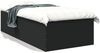 vidaXL Bettgestell Schwarz 90x190 cm Holzwerkstoff 3280973 Bild 2