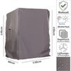 Strandkorb Hanse Strandkorb-Schutzhülle Strandkorb Hanse Premium Schutzhülle Grau 120x150x85cm (1-St), wetterfest Reißverschlüsse UV-beständig winterfest langlebig Bild 2