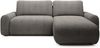Selsey 'Lelu' Ecksofa mit Cordbezug, Schlaffunktion und Bettkasten, Dunkelbeige, beidseitig Bild 5