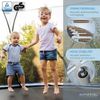 KINETIC SPORTS Trampolin Outdoor 'Salto Plus' - Komplett-Set für Kinder, USA Sprungtuch, Netz, Randpolster, Leiter, Blau-2, Ø 244 cm Bild 4