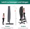 Sekey Schutzhülle für Ampelschirm,Abdeckhauben für Sonnenschirm, Reißfest, Grau Bild 5