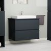 GARLIVO Waschbeckenunterschrank GLB-80 mit Schubladen, Badezimmer Waschtischunterschrank, Anthrazit Breite 120 cm, Soft-Close, Push-to-open/Tip-on, hängend Bild 5