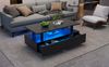 Couchtisch 100x50x42 cm mit App-LED aus Acryl, 2 Schubladen in Schwarz Bild 4