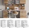 Unterschrank R-Line Weiß Hochglanz 60 cm mit Schubladen Vicco Bild 2