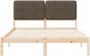 vidaXL Bettgestell mit gepolstertem Kopfteil Taupe 140 x 200 cm 877977 Bild 5