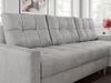 Ecksofa mit Schlaffunktion, Universal Schlafsofa - COLIN, Hellgrau, Velours Bild 5
