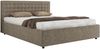 Polsterbett mit Holzlattenrost Doppelbett PAVO CLASSIC, hohe Kopfteil, Bettkasten mit Gasdruckfeder - 200 x 200 cm - Grau Strukture Bild 5