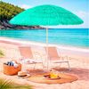 Hawaii Sonnenschirm Gartenschirm Strandschirm rund Ø1,6m Türkis Bild 2