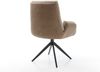 Drehstuhl Clea-Flex Materialmix Schlamm Kreuzgestell breit Schwarz 360° drehbar Bild 5
