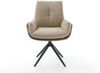 Drehstuhl Clea-Flex Materialmix Schlamm Kreuzgestell breit Schwarz 360° drehbar Bild 2