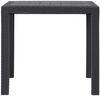 vidaXL Gartentisch Braun 79x79x72 cm Kunststoff Rattan-Optik 45603 Bild 2