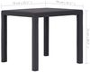 vidaXL Gartentisch Braun 79x79x72 cm Kunststoff Rattan-Optik 45603 Bild 5