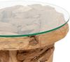 Teak Couchtisch BOSCO-80cm Natural Massivholz Teakwurzel Wohnzimmertisch Tisch Bild 2