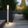 RGB LED Stehleuchte, 2x Steckdosen, Edelstahl H 110 cm Bild 4