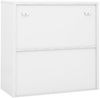 vidaXL Büroschrank mit Schiebetür Weiß 90x40x90 cm Stahl 335950 Bild 5