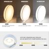 ZMH Deckenlampe LED Deckenleuchte Wohnzimmer Dimmbar mit Fernbedienung Rund Weiß Stoff Schlafzimmerlampe Lampe mit Stoffschirm Schlafzimmer Modern Stoffdeckenlampe für Küche Flur Ø38CM Bild 2