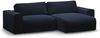 Micadoni Ecksofa Victor 3-Sitzer Rechts Samt Blau Bild 2